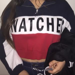 Cropped “SNATCHED” sweater from H&M